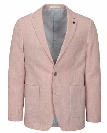 Světle růžové žíhané sako Burton Menswear London