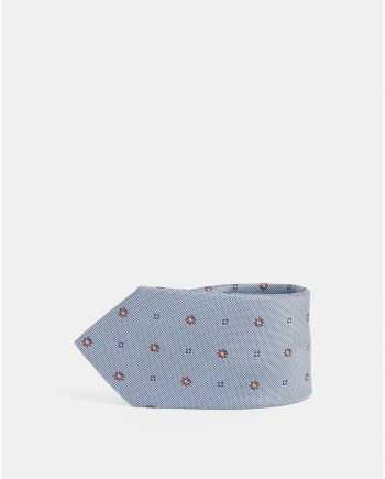 Modrá vzorovaná kravata Jack & Jones Roth
