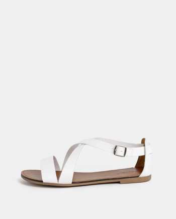 Bílé dámské kožené sandály Vagabond Tia