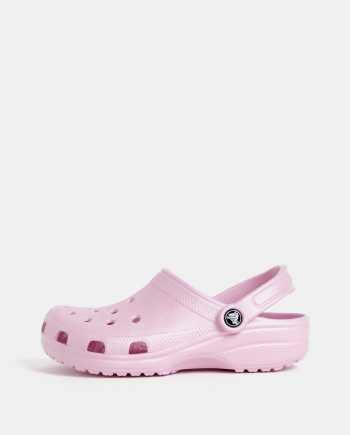 Růžové dámské pantofle Crocs Classic Clog