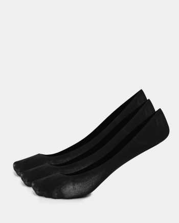 Sada tří párů černých nízkých ponožek Bellinda