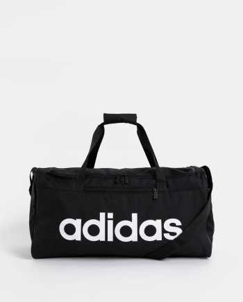 Černá sportovní taška s potiskem adidas CORE 41