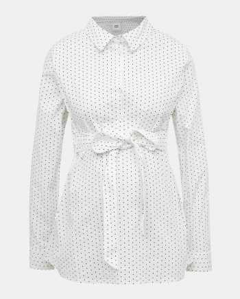 Bílá těhotenská puntíkovaná košile Mama.licious Lenna