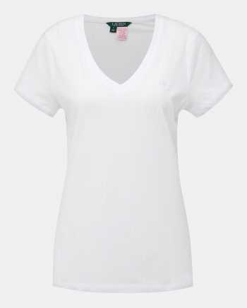 Bílé dámské pyžamové tričko Lauren Ralph Lauren