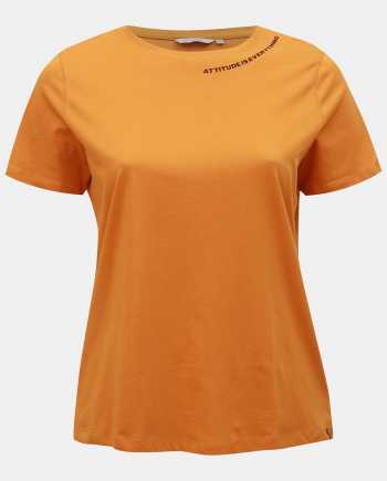 Oranžové tričko ONLY CARMAKOMA Daggie