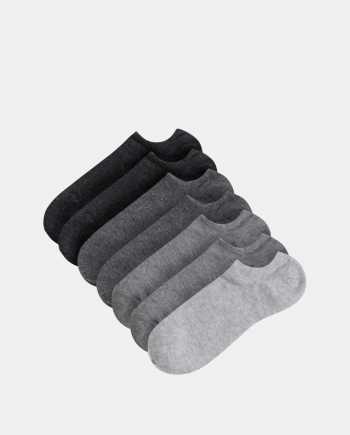 Sada sedmi párů nízkých šedých ponožek TALLY WEiJL