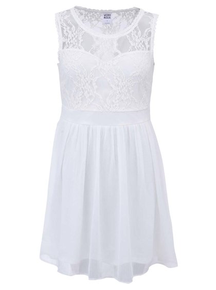 Bílé šaty s krajkou Vero Moda Neja