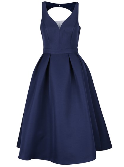 Tmavě modré šaty s tylovou sukní Chi Chi London