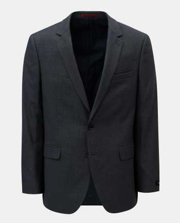 Tmavě modré oblekové sako s drobným vzorem Burton Menswear London
