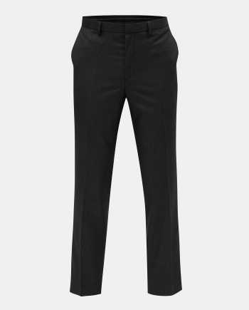 Tmavě šedé společenské kalhoty s drobným vzorem Burton Menswear London