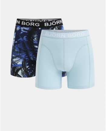 Sada dvou boxerek v černé a světle modré barvě Björn Borg