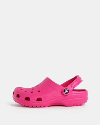 Tmavě růžové dámské pantofle Crocs Classic Clog