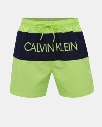Neonově zelené pánské plavky Calvin Klein Underwear