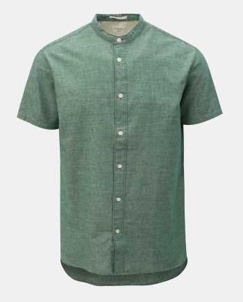 Zelená žíhaná slim fit košile Selected Homme Nolan