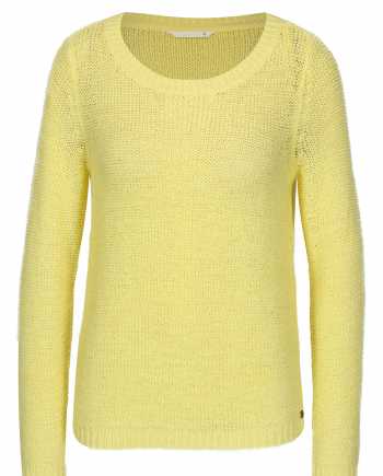 Žlutý průsvitný pletený svetr ONLY Geena