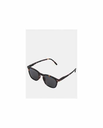 Hnědo-černé vzorované sluneční brýle s černými skly IZIPIZI  #E