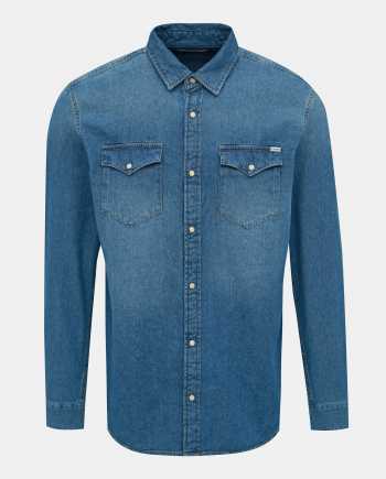 Modrá džínová slim fit košile Jack & Jones Heridan