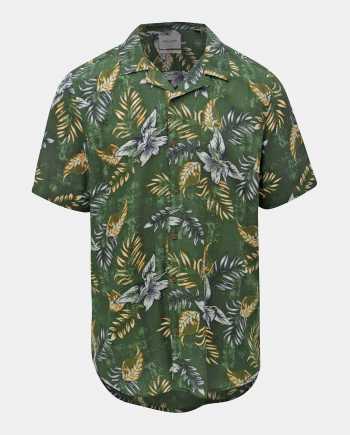 Zelená květovaná regular fit košile ONLY & SONS Thomas