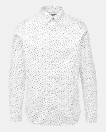 Bílá vzorovaná slim fit košile Jack & Jones Print