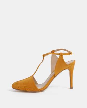 Oranžové sandálky v semišové úpravě Dorothy Perkins
