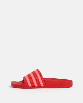 Červené dámské pantofle adidas Originals Adilette