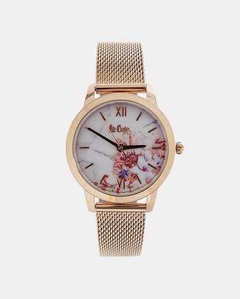 Dámské hodinky s kovovým páskem v růžovozlaté barvě Lee Cooper