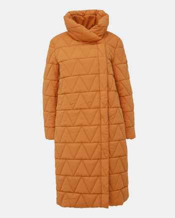 Hořčicový zimní kabát VILA Jaxie