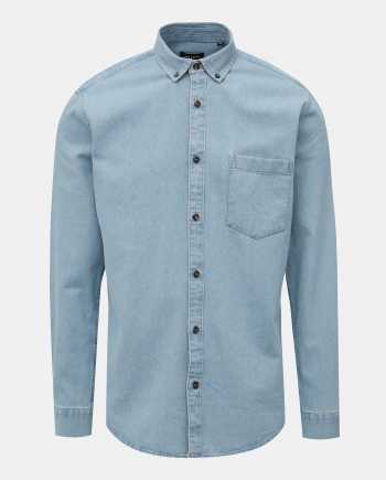 Světle modrá slim fit džínová košile ONLY & SONS Basic