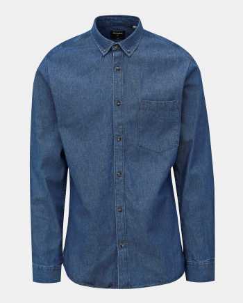 Modrá slim fit džínová košile ONLY & SONS Basic