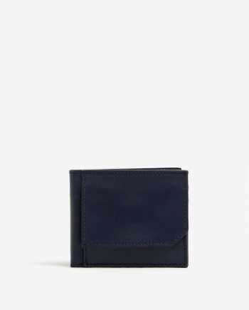 Tmavě modrá pánská kožená peněženka Elega