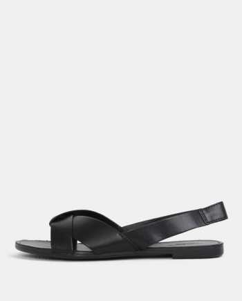 Černé dámské kožené sandály Vagabond Tia