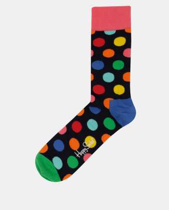 Tmavě modré puntíkované ponožky Happy Socks Big Dot