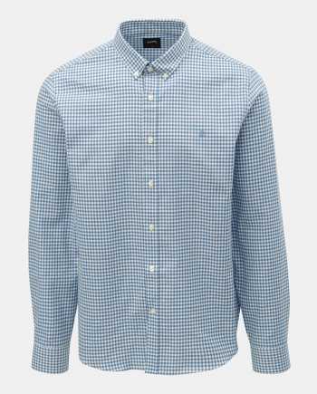Světle modrá kostkovaná košile Burton Menswear London