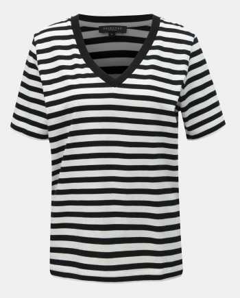 Bílo-černé pruhované basic tričko Selected Femme Standard