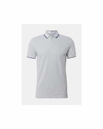 Bílé pánské vzorované polo tričko Tom Tailor Denim