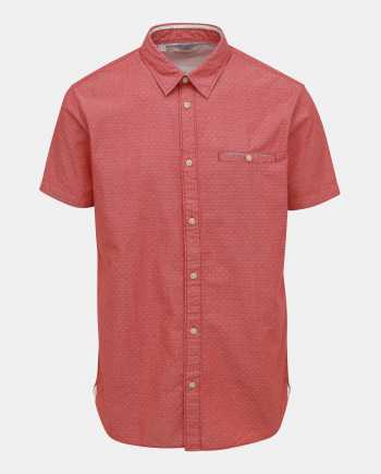Červená vzorovaná slim fit košile s kapsou Selected Homme Bobby