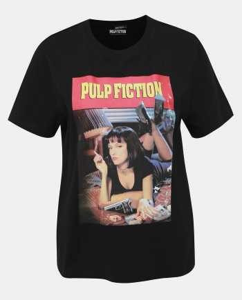 Černé tričko s potiskem TALLY WEiJL Pulp Fiction